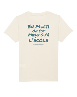 T-Shirt - Child - White - Blue